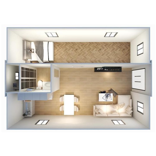 One bedroom One bathroom